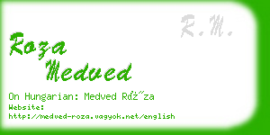 roza medved business card